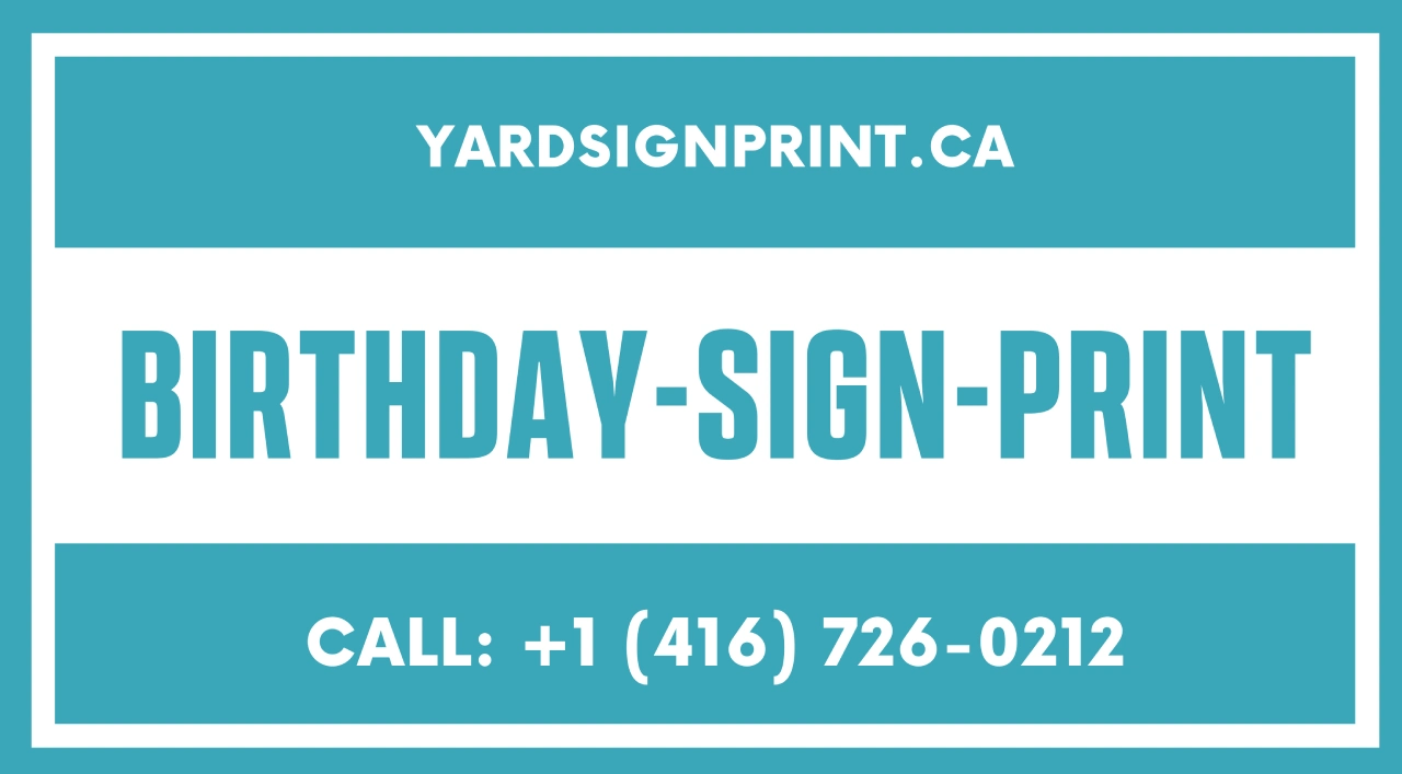 Birthday sign print