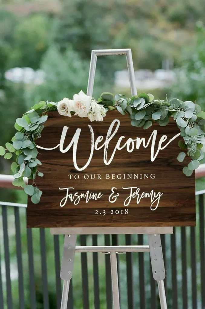 wedding sign prints yard