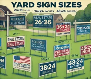 yard sign size