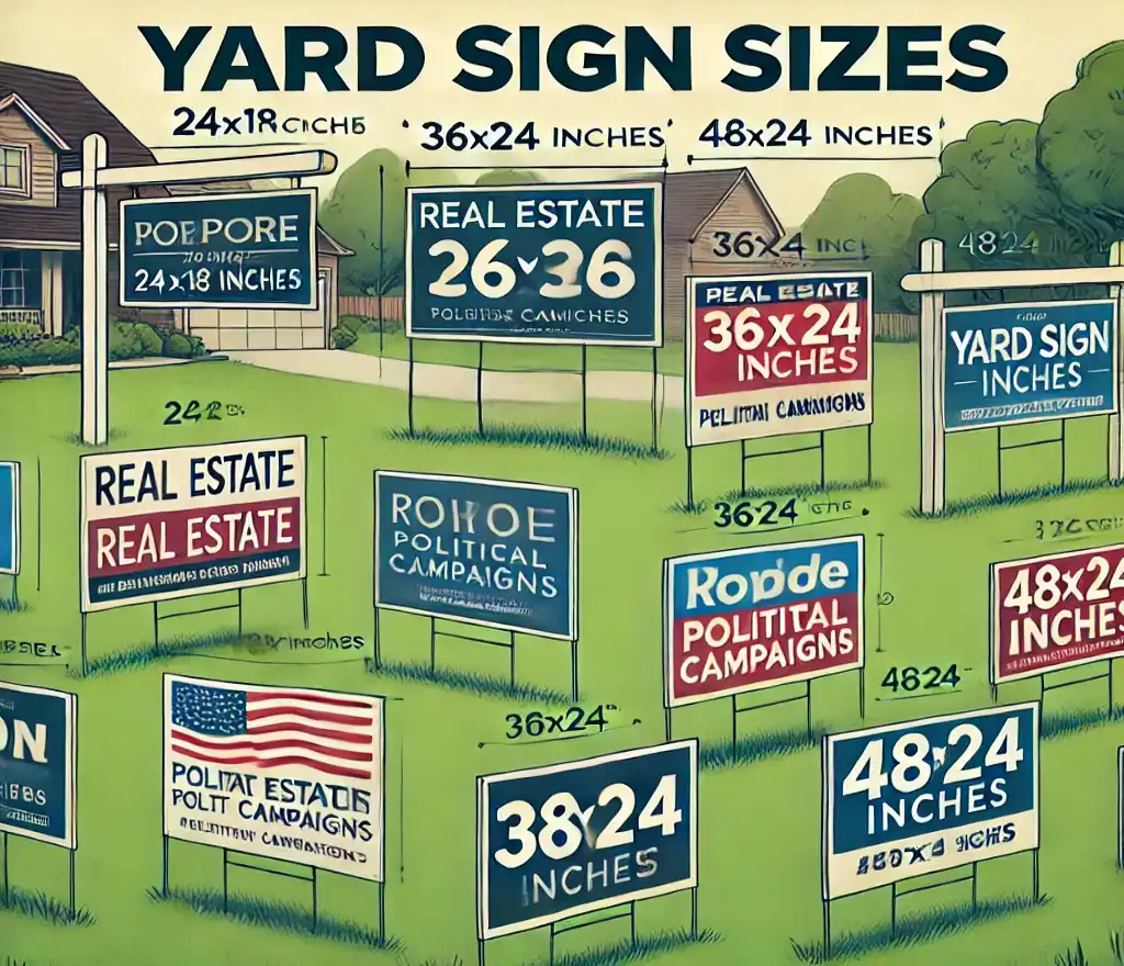 yard sign size