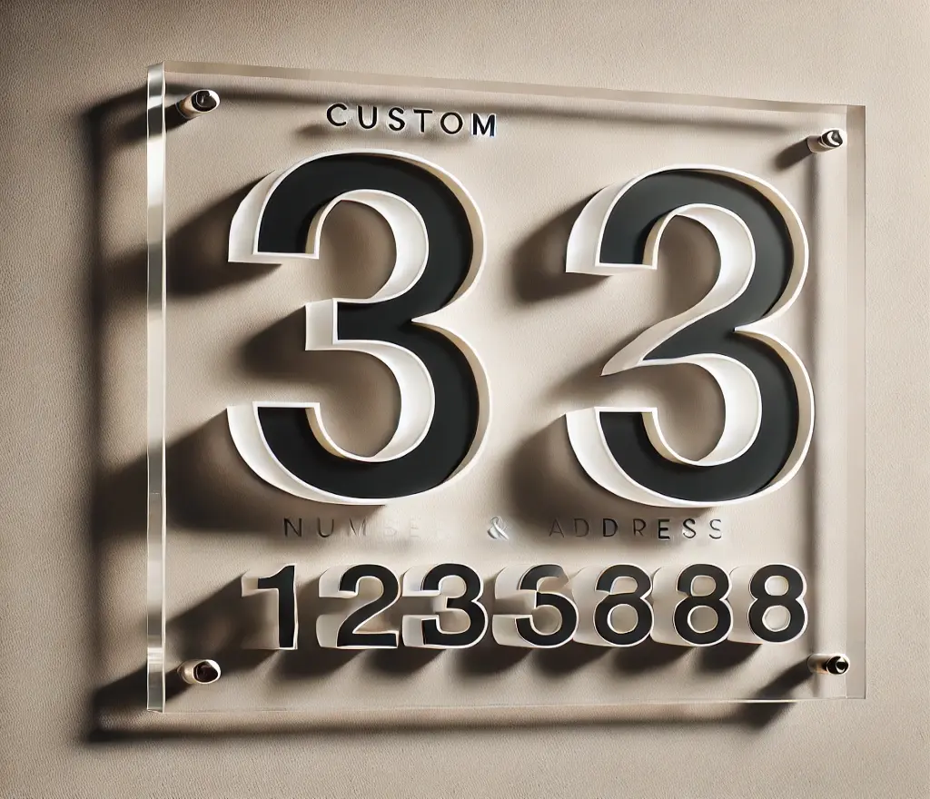 number and address sign