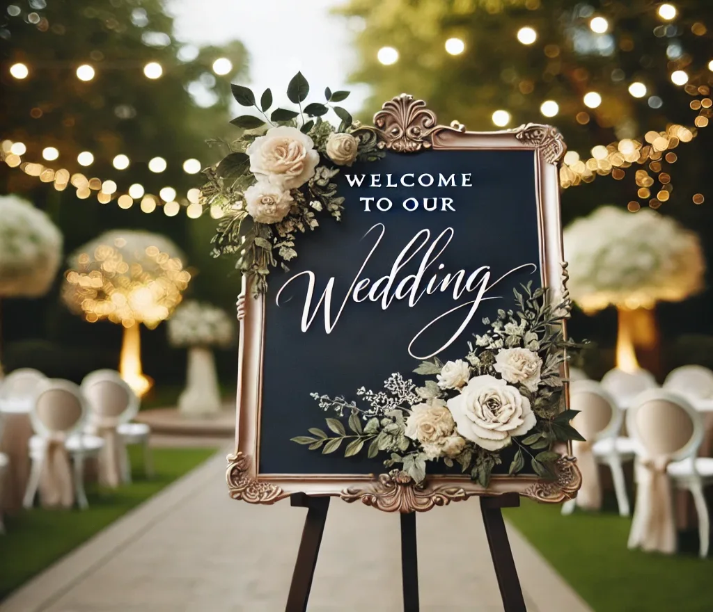 wedding sign