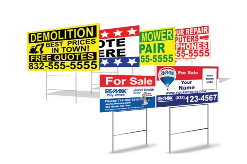 Comparing Coroplast vs Vinyl Yard Signs