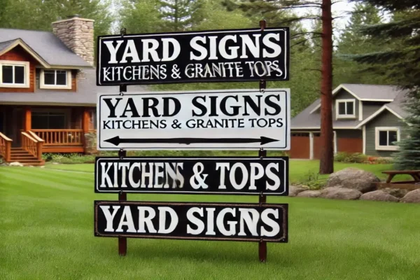 Yard signs Kitchens & Granite Tops Yard Signs