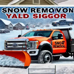 Order Snow Removal Yard Sign