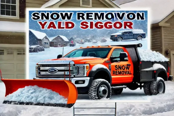 Order Snow Removal Yard Sign