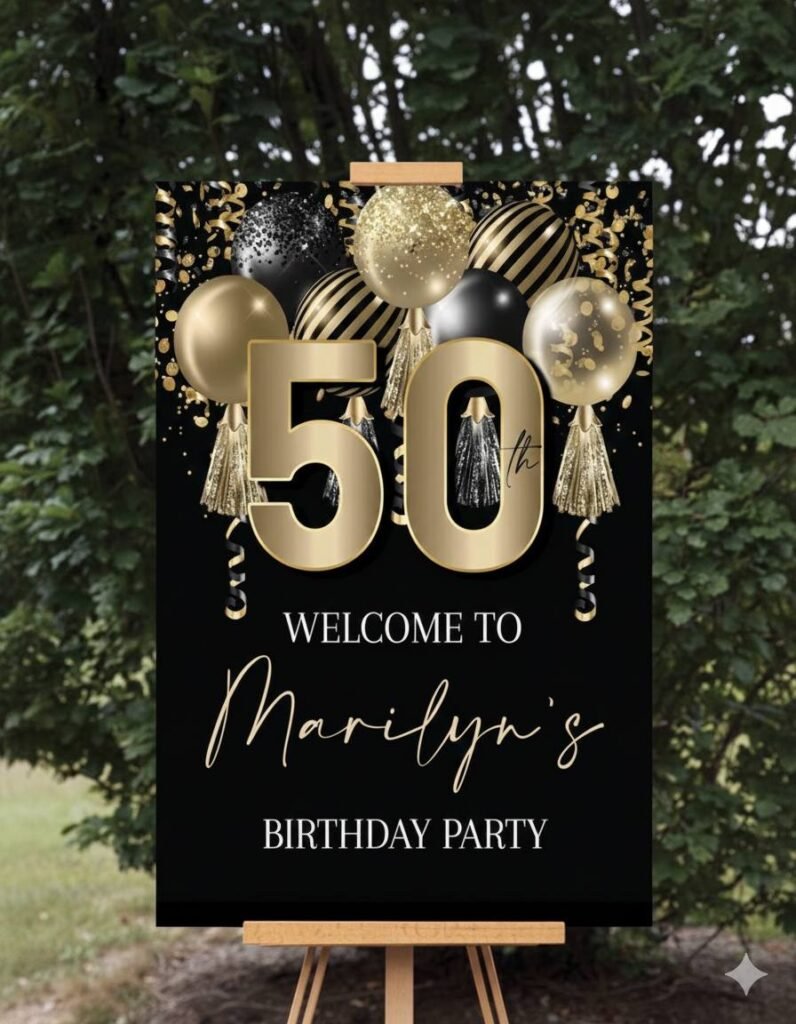 Acrylic Birthday Sign Toronto