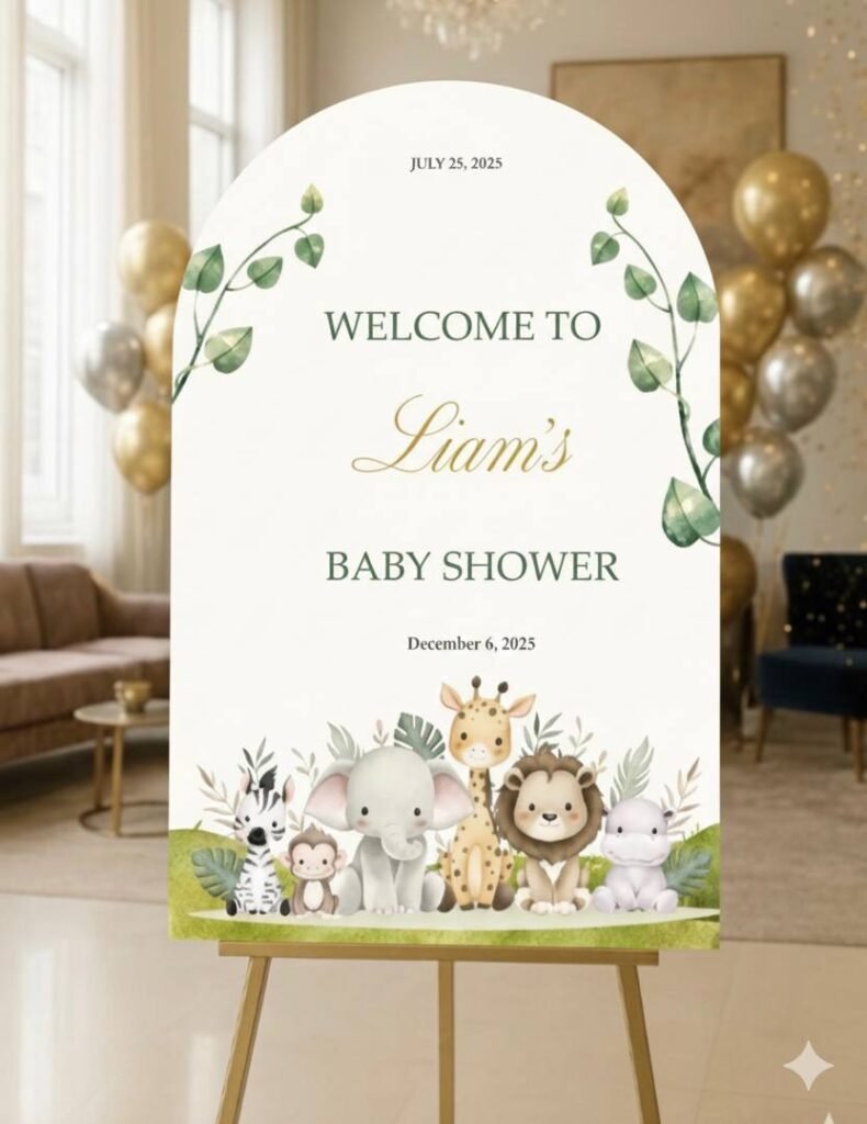 Acrylic Baby Shower Sign Toronto
