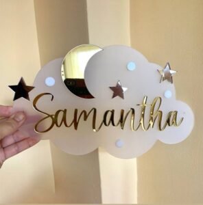 Acrylic Name Signs for Kids’ Rooms Toronto