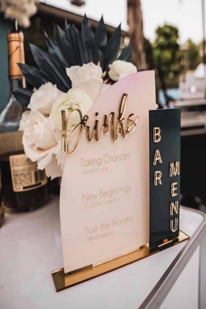 Acrylic Table Sign Toronto