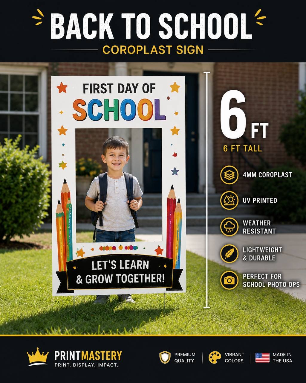 Back to School Backdrop in Toronto