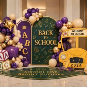 back to school backdrop