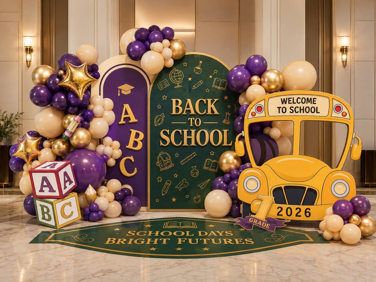 back to school backdrop