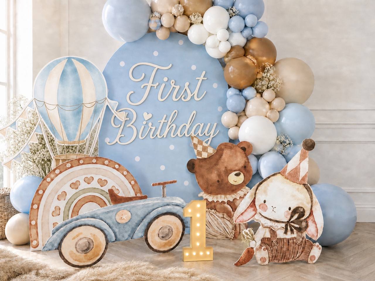 Custom First Birthday Backdrop in Toronto