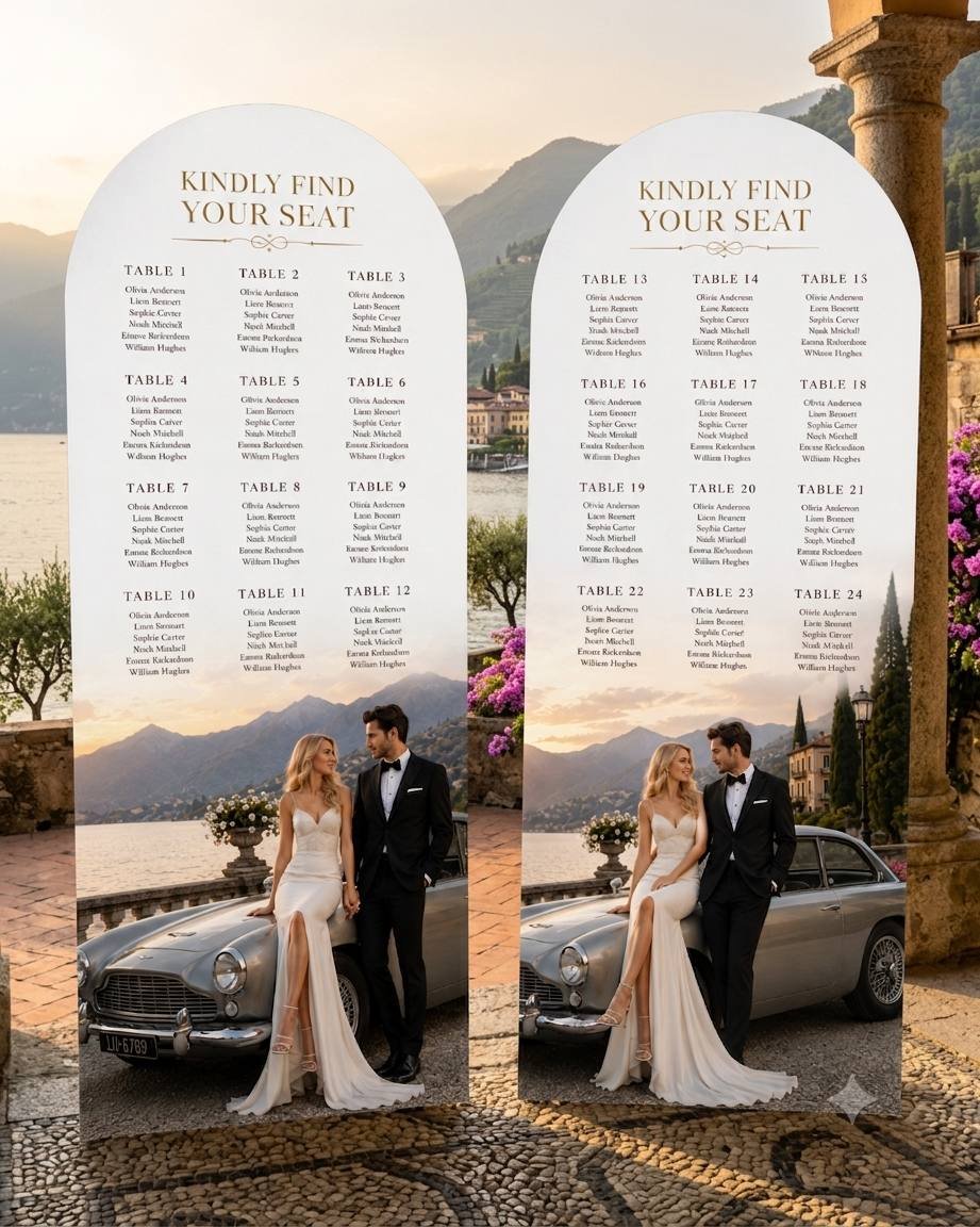 Wedding Seating Chart in Toronto