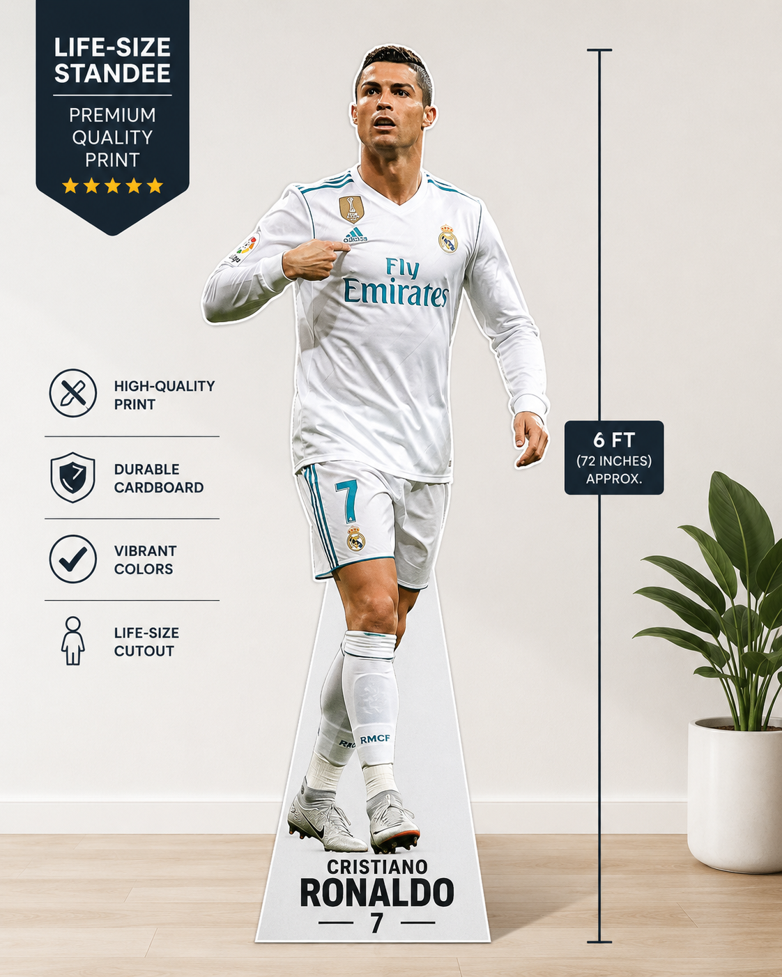 Custom Football Player Life Size Cutout
