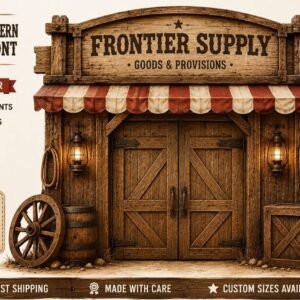 Frontier Supply Western storefront backdrop