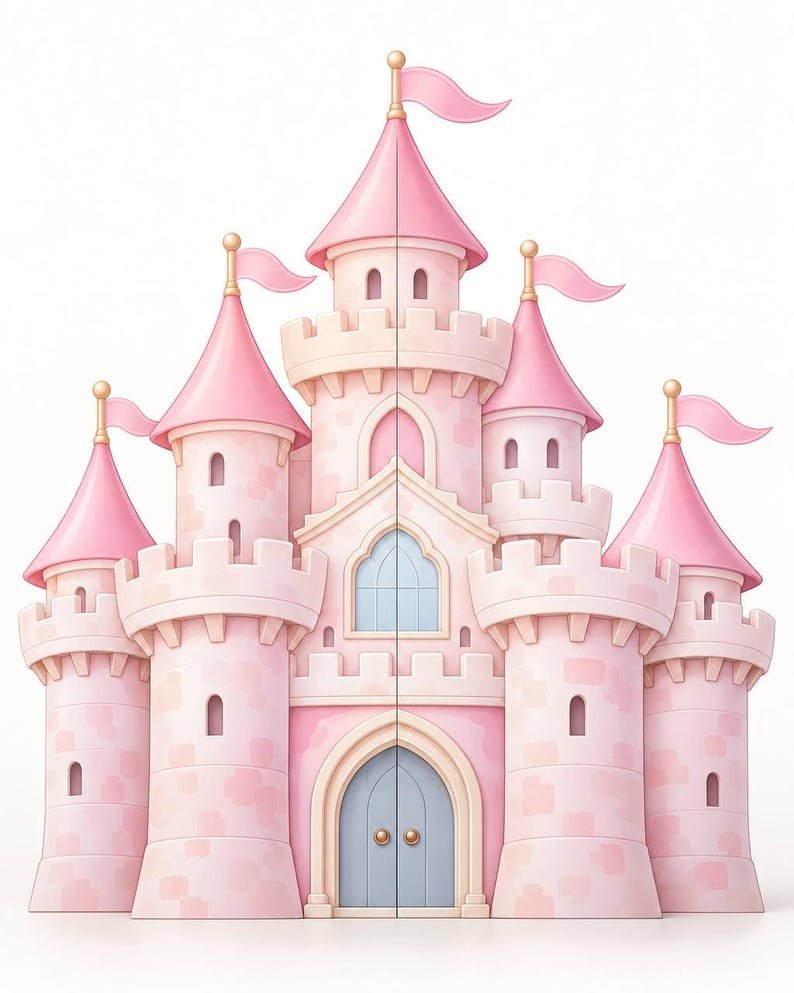 Princess castle backdrop freestanding support setup
