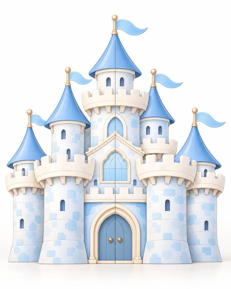Princess castle backdrop color options