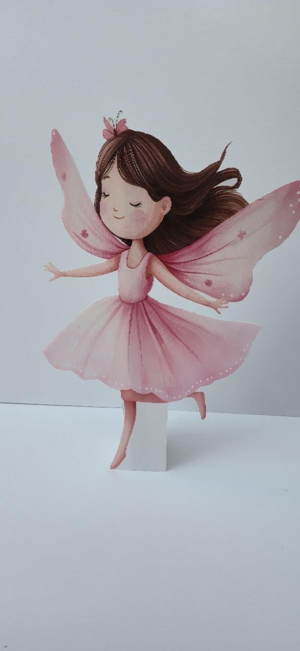 Complete fairy first birthday backdrop and cutout set