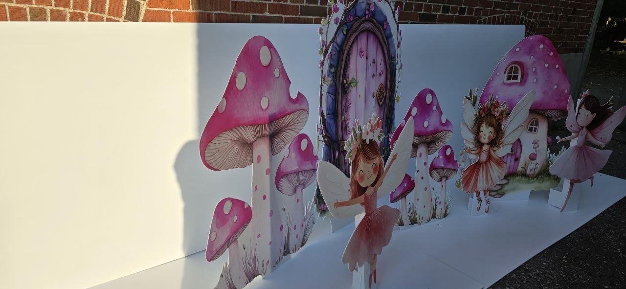 First birthday backdrop with fairy woodland theme – view 9